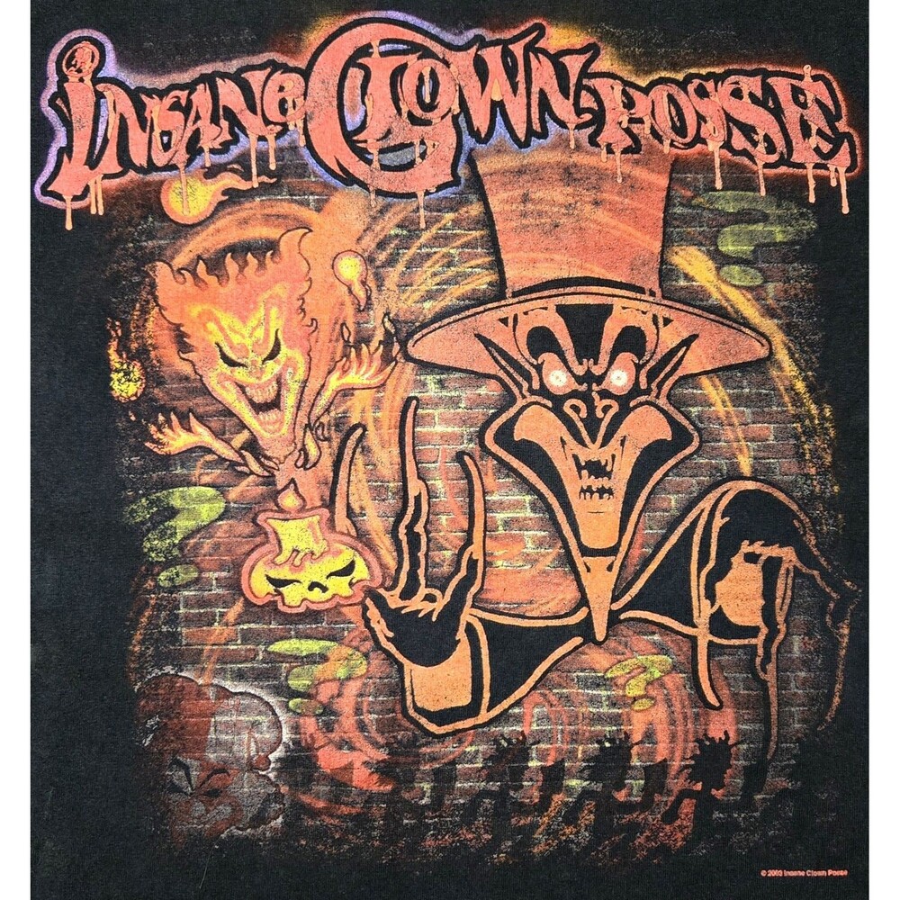 Vintage ICP Shirt Insane Clown Posse XL Juggalo Dark Carnival Wraith Era 2003